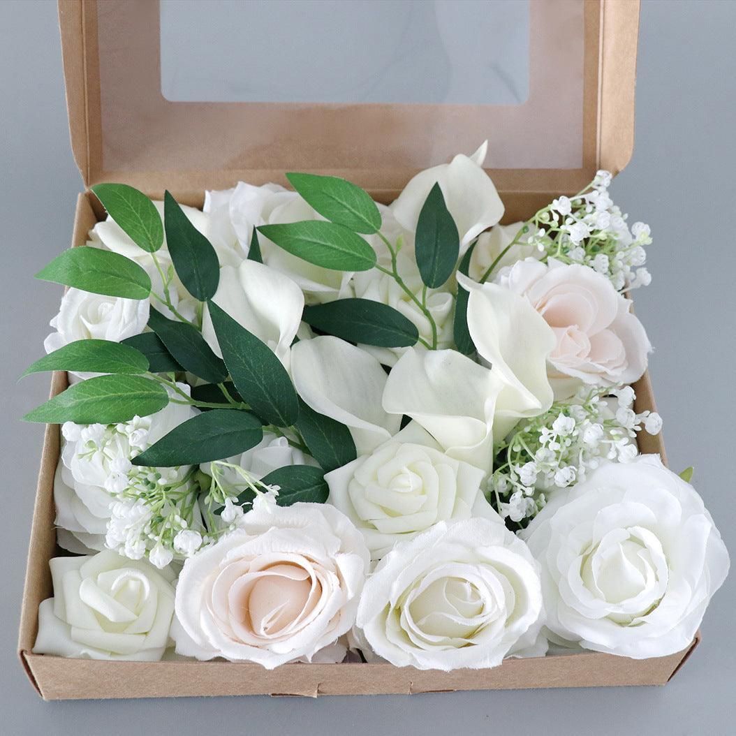Simulation Boxed Flowers PU Calla Lily Gift Flower Box Diy Wedding Bridal Hand Flower - Uflower