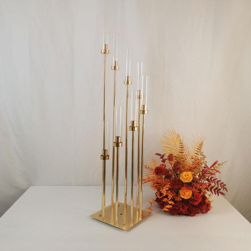 Iron plated gold candlestick wedding candlestick props - Uflower