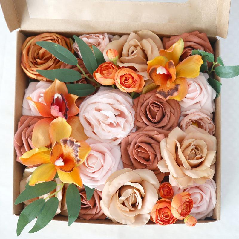 Simulation Flowers Boxed Flowers Wedding Wedding Anniversary Bride Bridesmaid Handbags - Uflower