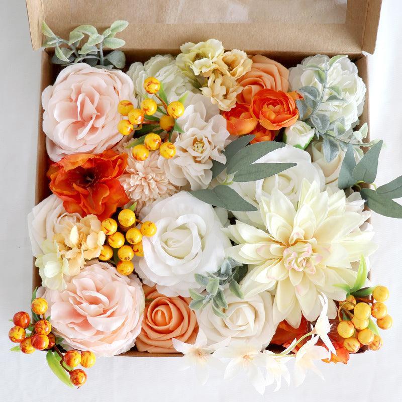 European Simulation Flower Boxed Bouquet Valentine's Day Birthday Gift Box Flower Box - Uflower