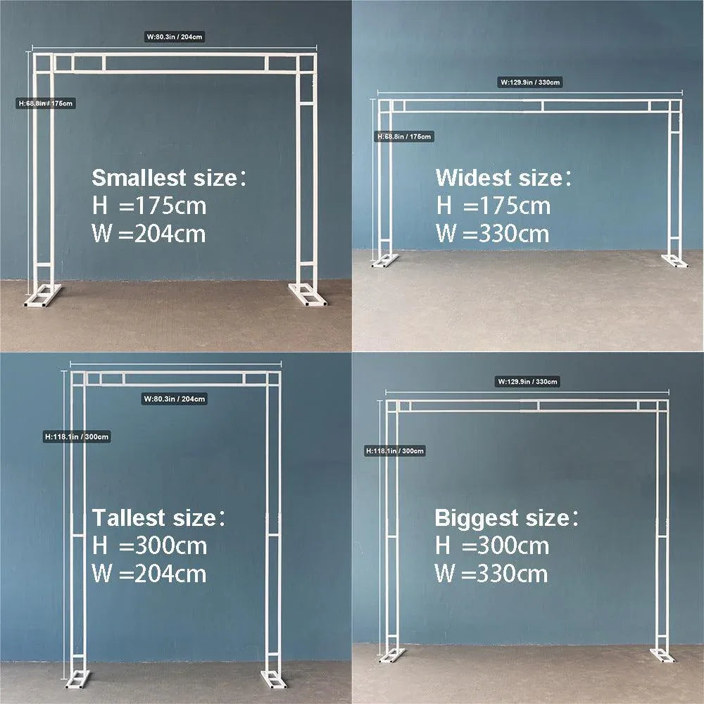 Electroplated Adjustable double ring Wedding Flower Stand - Uflower