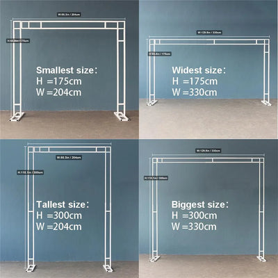 Electroplated Adjustable double ring Wedding Flower Stand - Uflower