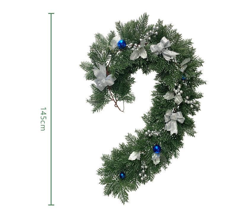 Christmas Pine Needles Rattan Christmas Encrypted Pine Needles Colourful Balls Festive Atmosphere Indoor Decoration - Uflower
