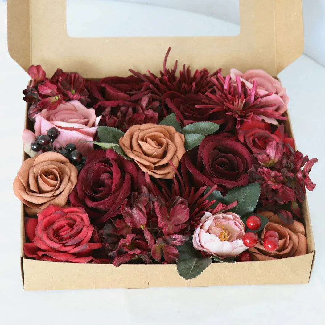 Boxed Simulation Flower Box Wedding Birthday Party Accompaniment Gift Boxed Flowers Wedding Bridal Hand Bouquet - Uflower