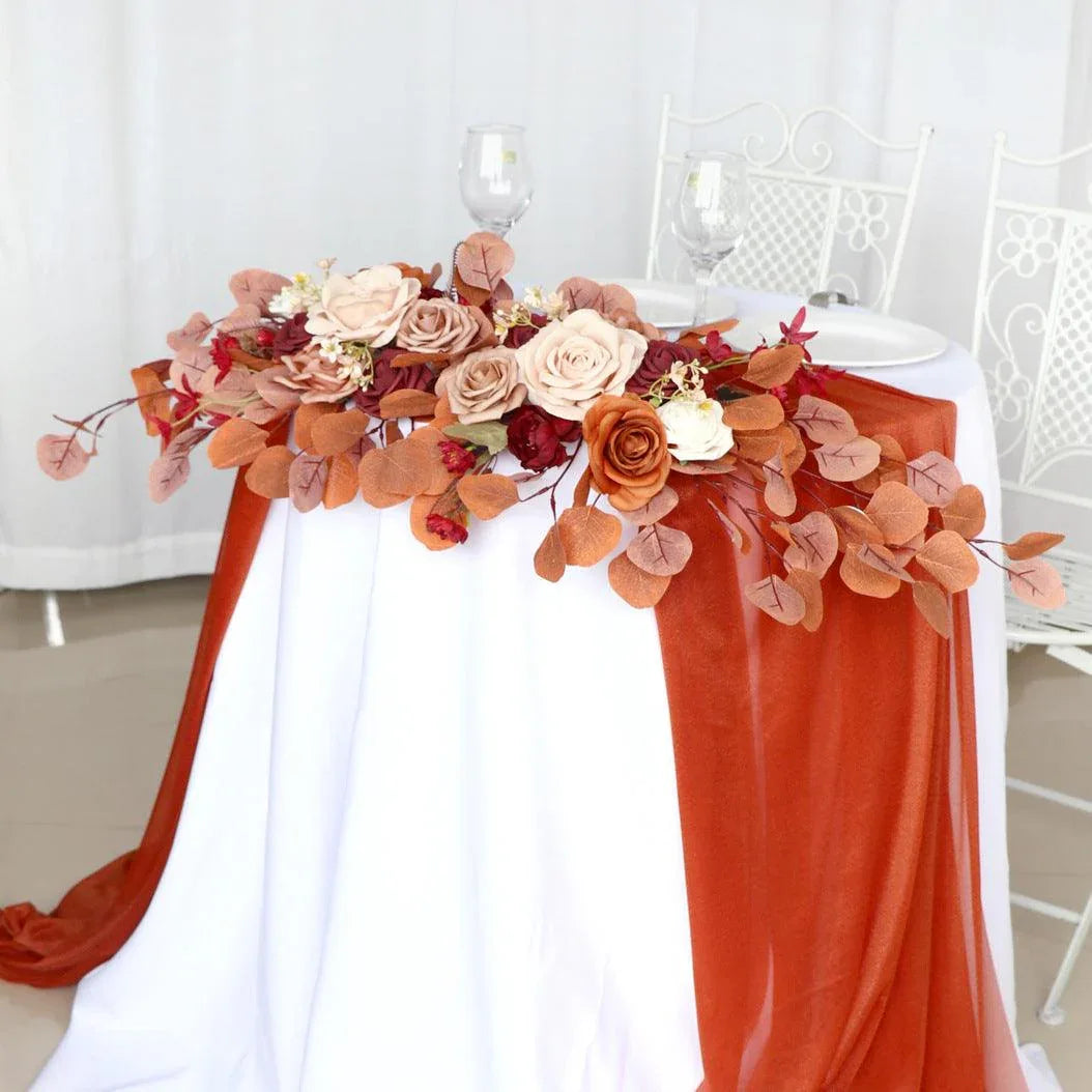 Autumn Rose Table Flower Wedding Decoration Simulation Flower Banquet Flower Art - Uflower