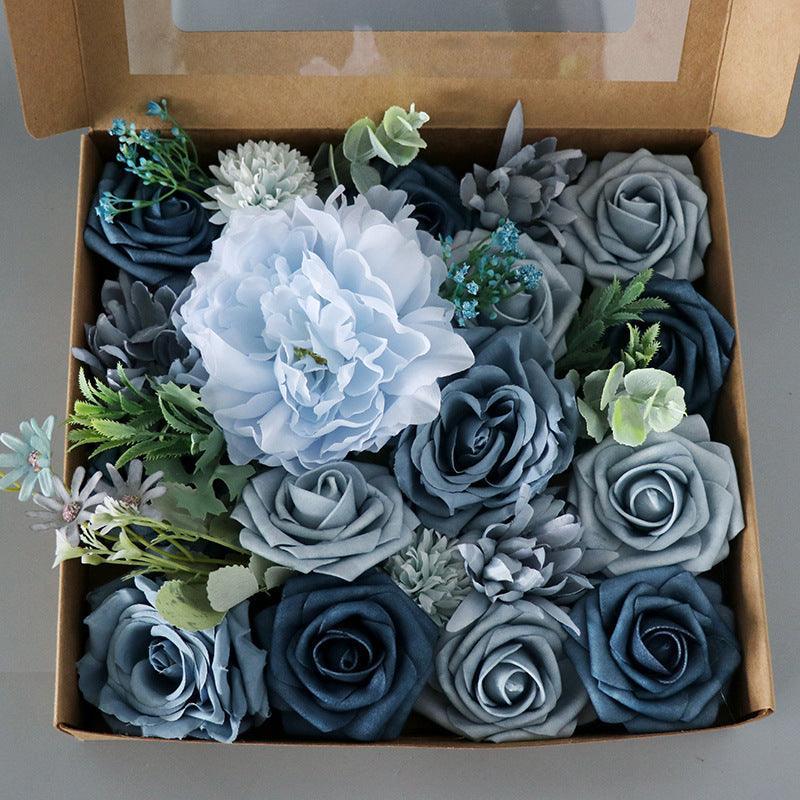 European Simulation Boxed Flowers Wedding Birthday Gift Box Valentine's Day Gift - Uflower