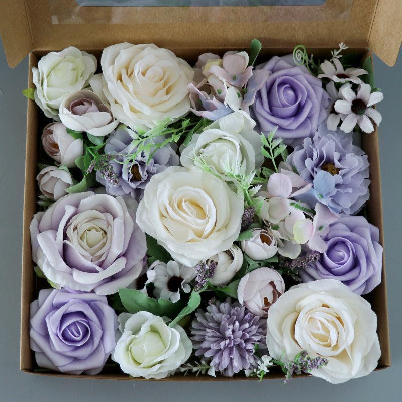 Boxed Flowers Simulation Flowers Valentine's Day Birthday Gift Box Wedding Bridal Bouquet - Uflower