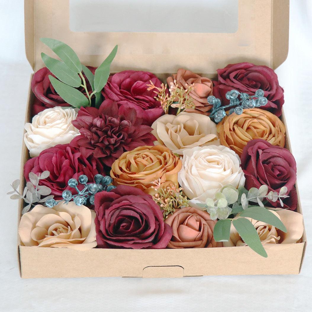 Boxed Flowers European Wedding Bridal Bouquet Wedding Accompaniment Flower Boxes - Uflower