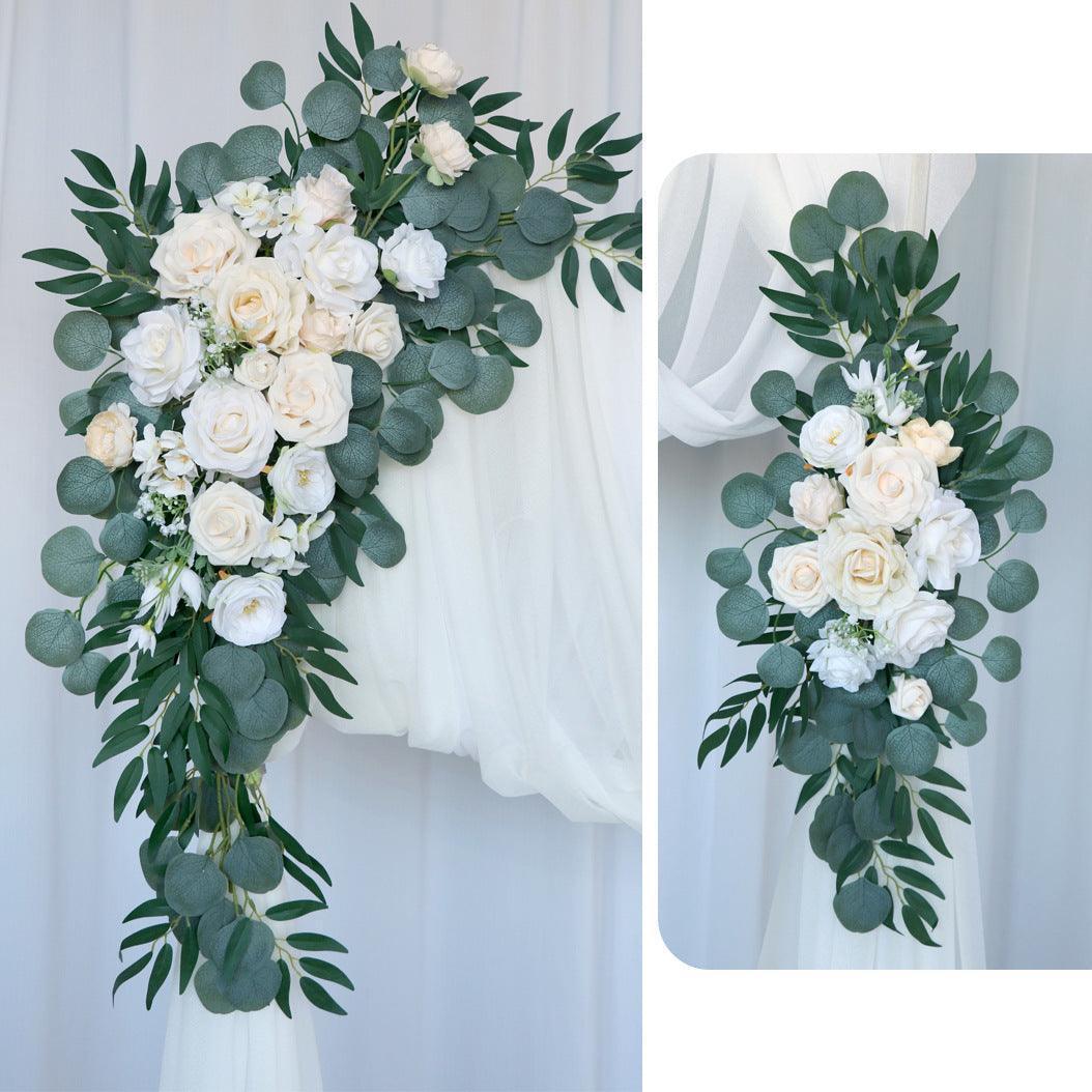 2023 new wedding arch flower decoration Mori outdoor wedding scene decoration - Uflower