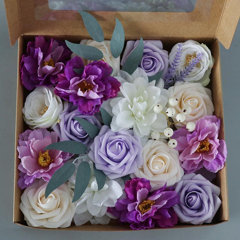 Simulation Flower Flower Box Valentine's Day Christmas Birthday Gift Box Wedding Bride Bridesmaid - Uflower