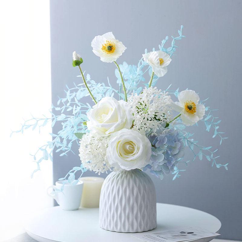 Simple rose hydrangea living room table bouquet - Uflower