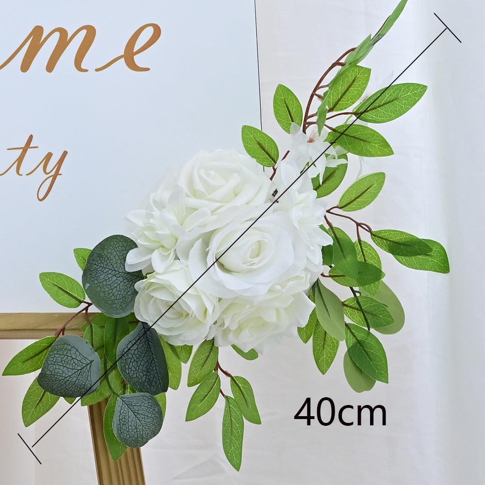 Wedding simulation welcome decoration triangle flower(Excluding bracket and indicator board) - Uflower