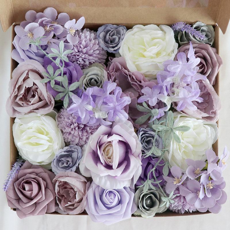 Western Wedding Boxed Flowers Diy Bridal Bouquet Simulation Flowers Gift Flower Boxes - Uflower