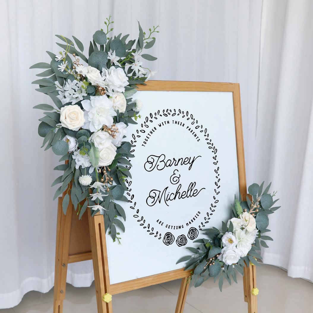 Wedding Arch Flower Simulation Rose Welcome Sign Wedding Party - Uflower