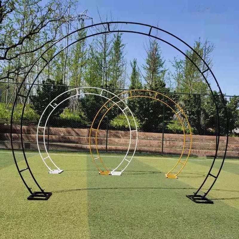 Gold plated iron double arch wedding props - Uflower