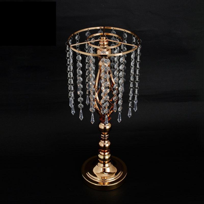 Wedding Decorative Flower Ware Iron Art Electroplated Tassel Crystal Roadmap - Uflower