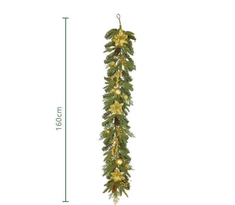 Simulation Pine Needle RattanChristmas FlowersColour BallsBellsIndoor DecorationArtificial Pine Needle Rattan - Uflower