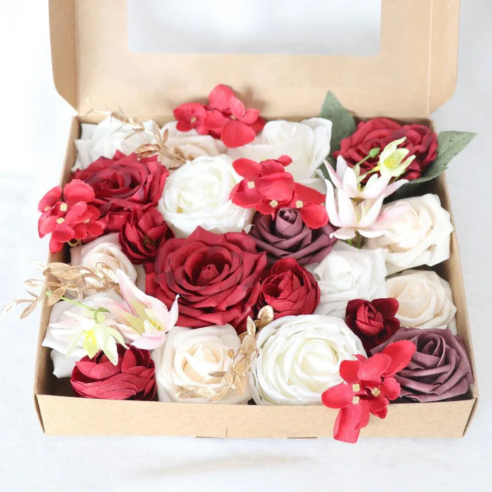 Simulation Flowers Boxed Flowers Valentine's Day Wedding Handmade Gifts Boxed Flowers Bridal - Uflower
