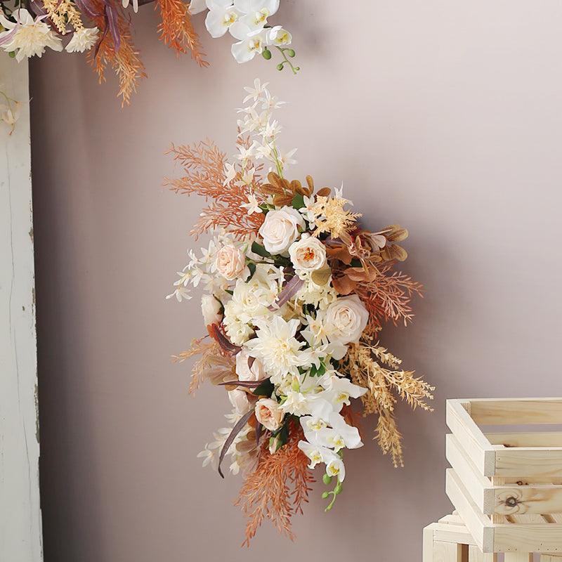 Wedding Floral Background Arch Wall Hanging Triangle Combination Flower - Uflower