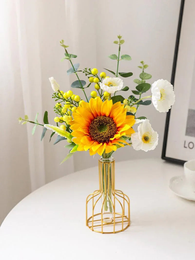 Premium Feeling Rose Bouquet High-end Simulation Floral Arrangement Dining Table Living Room - Uflower