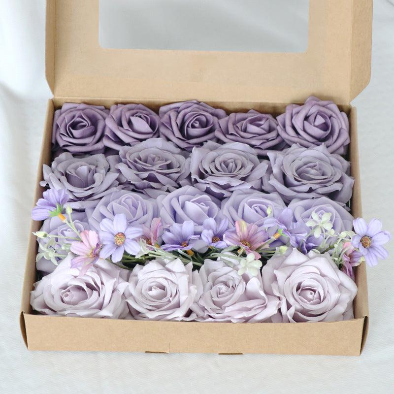 Wedding Boxed Flowers Birthday Party Simulated Flowers Gift Flower Boxes - Uflower