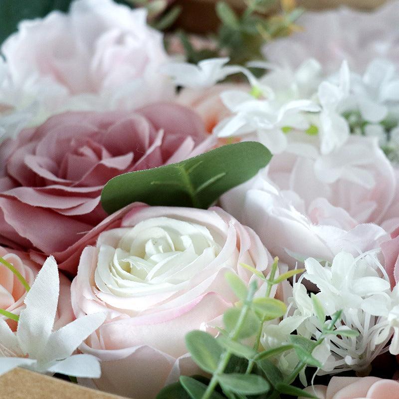 Simulation Flower Flower Box Valentine's Day Birthday Gift Box Wedding Decoration DIY Home Flower Bouquet - Uflower