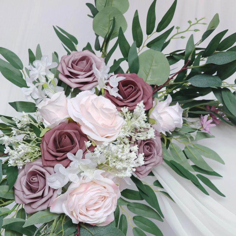 Rustic Wedding Arch Hanging Corner Floral Decor - Uflower