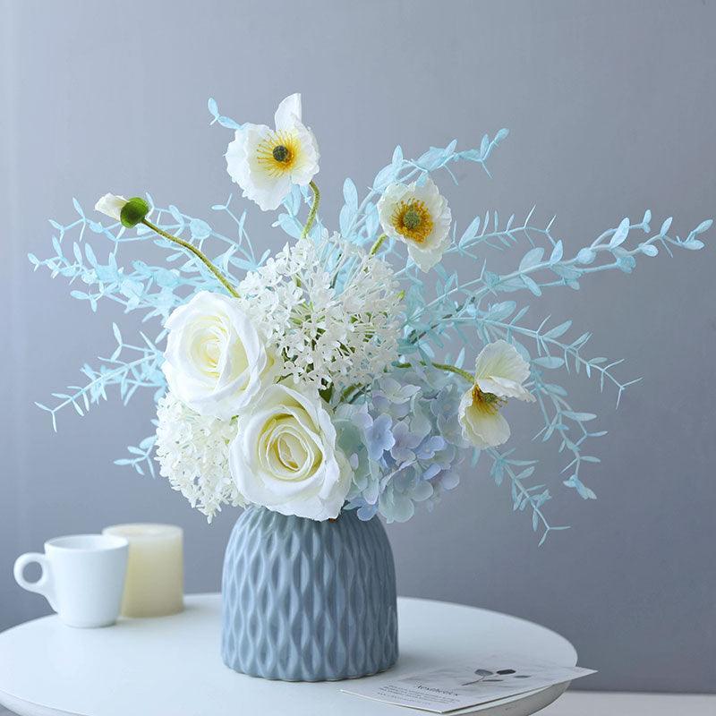 Simple rose hydrangea living room table bouquet - Uflower