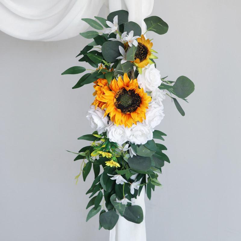 Simulation Sunflower Wedding Hanging Corner Floral Decor - Uflower