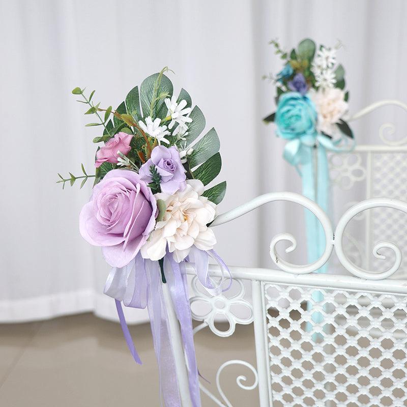 Simulated flower chair back flower wedding bouquet decoration - Uflower