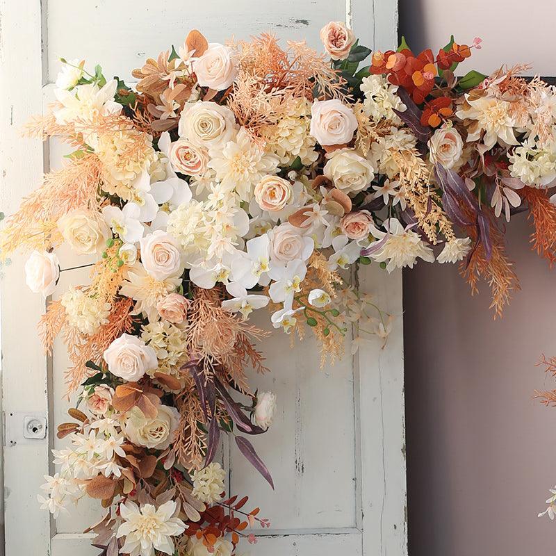 Wedding Floral Background Arch Wall Hanging Triangle Combination Flower - Uflower