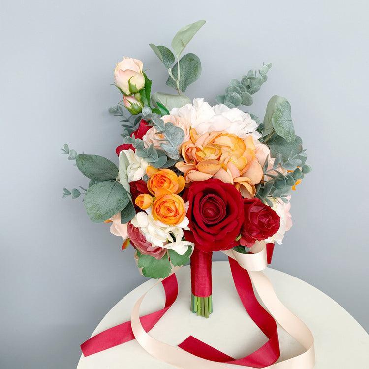 Hand bouquet bouquet bride wedding photography simulation fake flowers props - Uflower