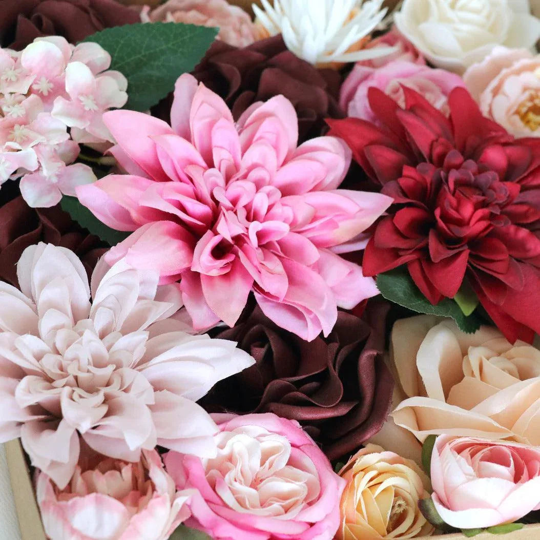 Simulation Flowers Boxed Birthday Proposal Gift Flower Box Diy Wedding Bridal Bouquet - Uflower