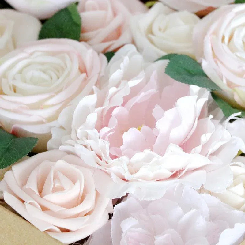 Simulation Boxed Flowers Wedding Birthday Valentine's Day Party Favour Box Flower Head with Rod Diy - Uflower