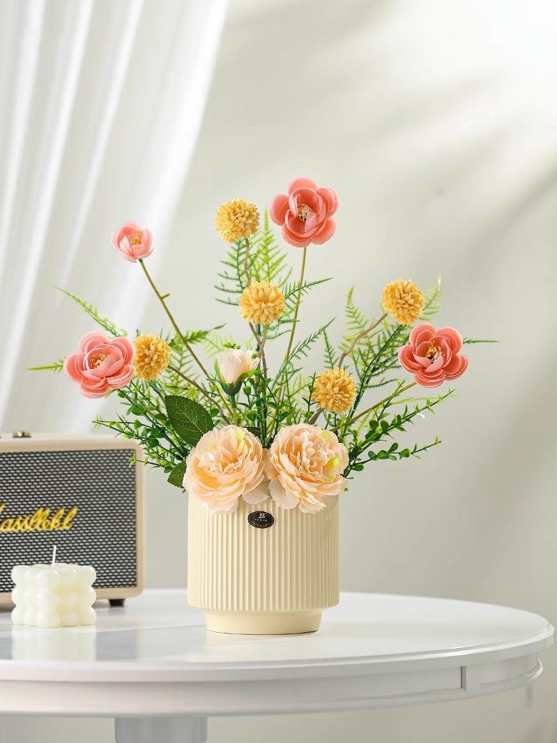 Scandinavian small fresh simulation flowers fake flowers potted plant ornaments - Uflower