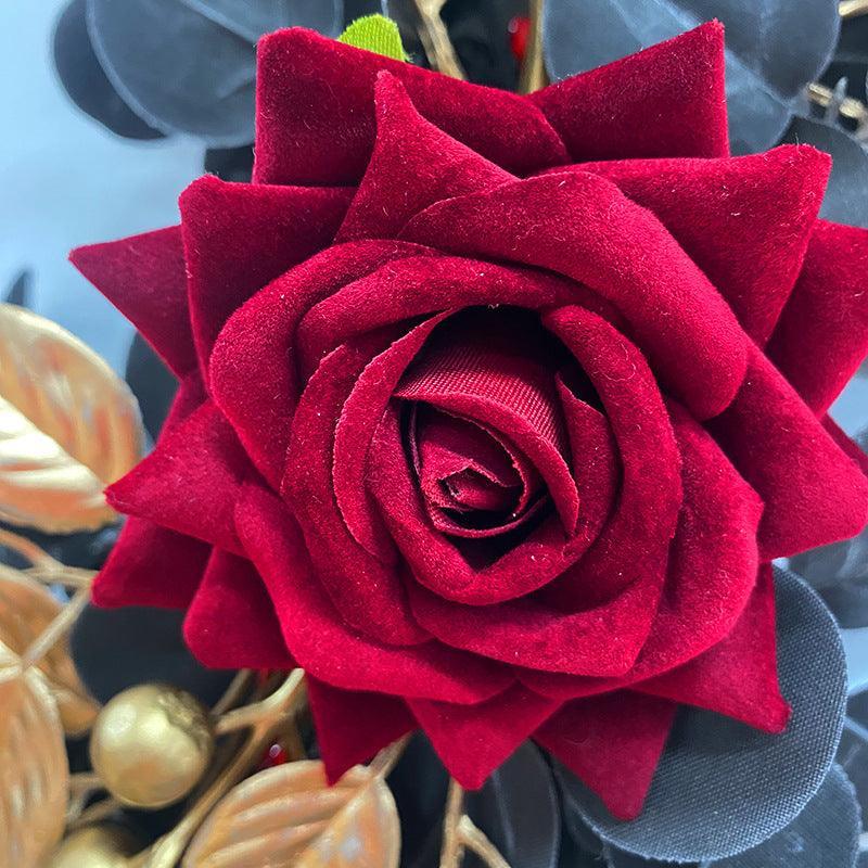 Halloween simulation Eucalyptus wreath interior decoration - Uflower