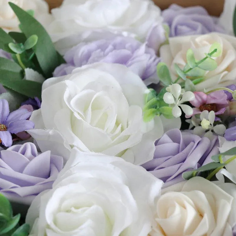 Simulation Flowers Boxed Flowers Valentine's Day Birthday Gift Flower Box Diy Wedding Bridal Bouquet - Uflower