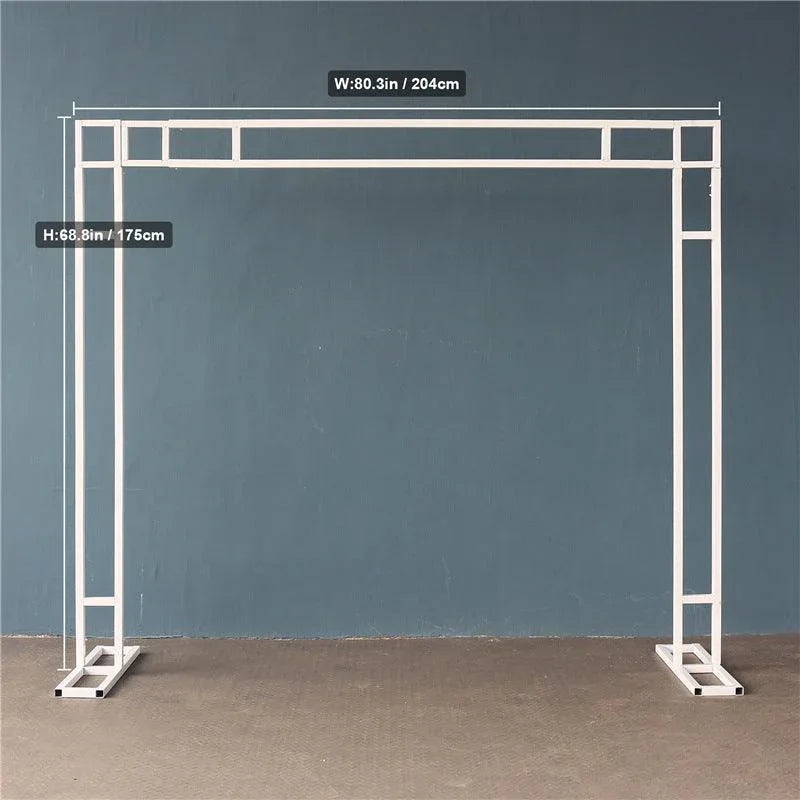 Electroplated Adjustable double ring Wedding Flower Stand - Uflower