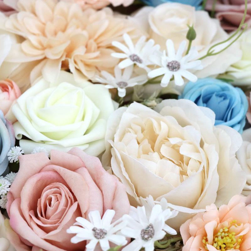 Simulation Flower Flower Box Birthday Proposal Gift Box Flower Head with Rod DIY Wedding Bridal Bouquet - Uflower