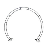 Gold plated iron double arch wedding props - Uflower