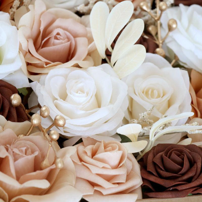 Roses in a Box Birthday Valentine's Day Gift Flower Box Diy Wedding Bridal - Uflower
