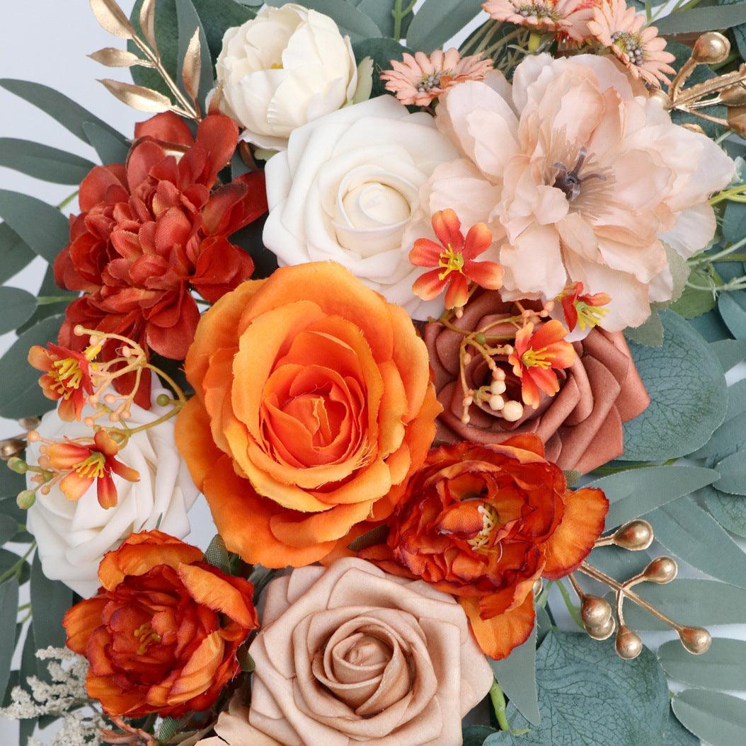Simulated floral wedding welcome sign decoration corner flower props - Uflower