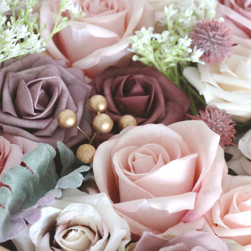 European Wedding Gift Boxed Flowers Wedding Birthday Party Handmade Gift Flower Box Simulation Flower Diy - Uflower