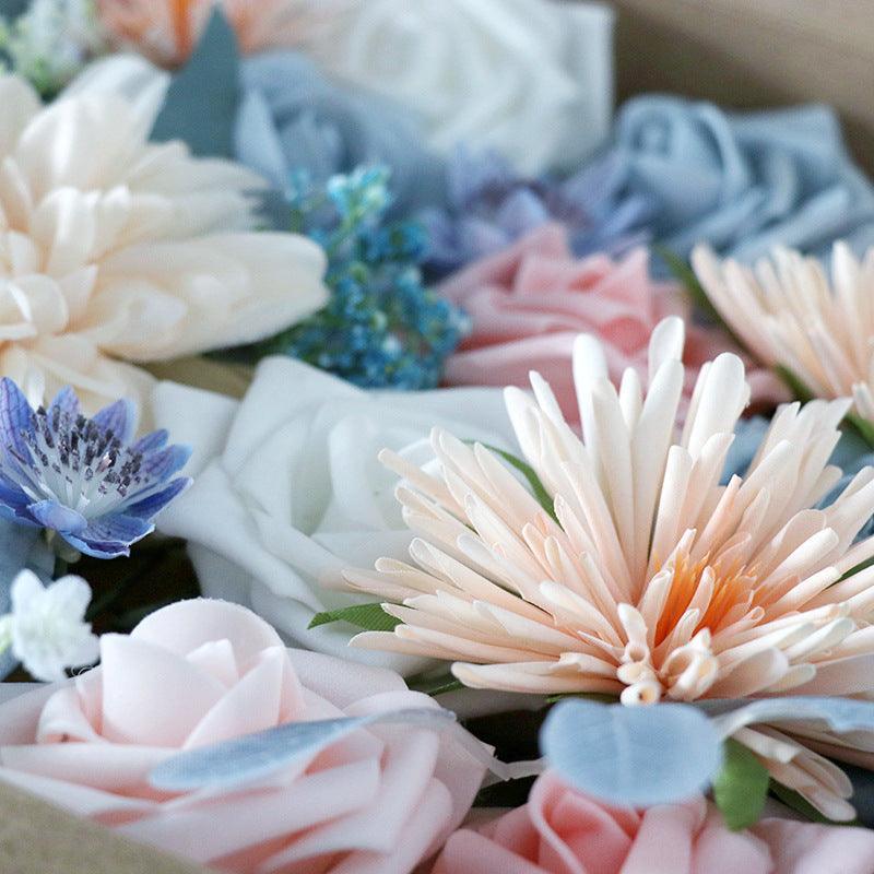 Simulation silk flower flower box wedding Valentine's Day DIY hand bouquet - Uflower