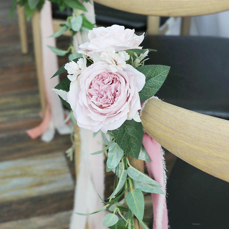 Simulated Huasen series wedding welcome sign, chair back flower decoration - Uflower