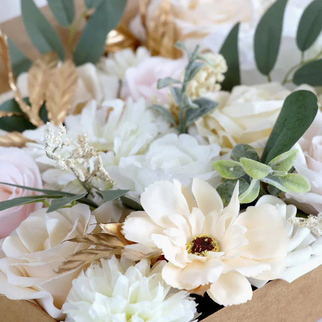 Simulation Rose Boxed Flowers Wedding DIY Bridal Bouquet Birthday Valentine's Day Gift - Uflower