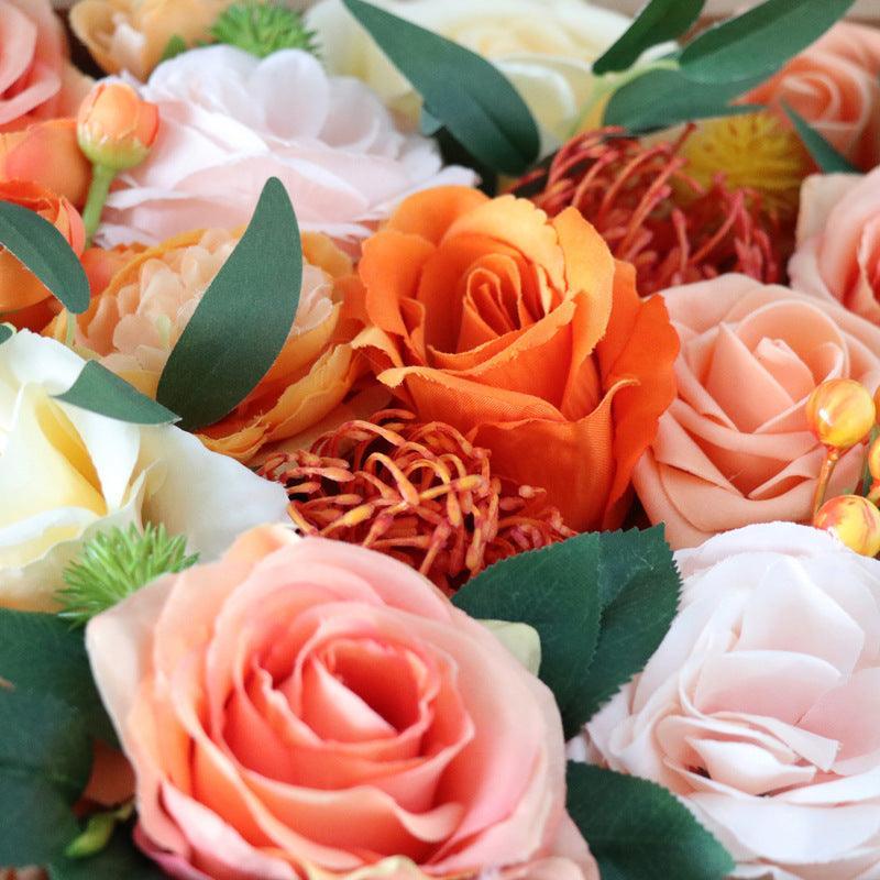 Simulation Silk Flowers Boxed Flowers Wedding Valentine's Day Diy Hand Bouquet Birthday Gift Box Flowers - Uflower