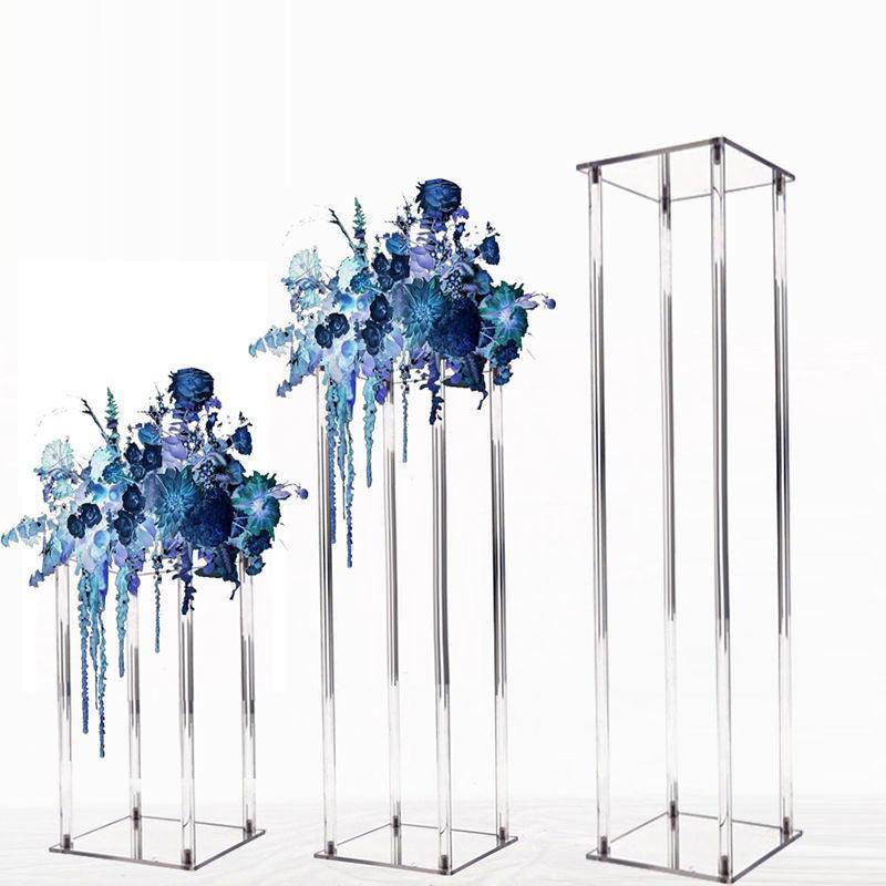 Acrylic flower rack transparent square wedding props - Uflower