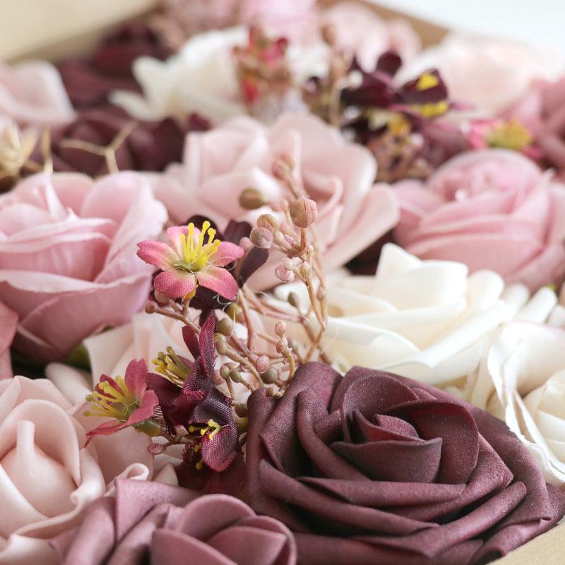 Wedding Diy Bridal Bouquet Simulation Flowers Boxed Flowers Proposal Birthday Party Gift - Uflower