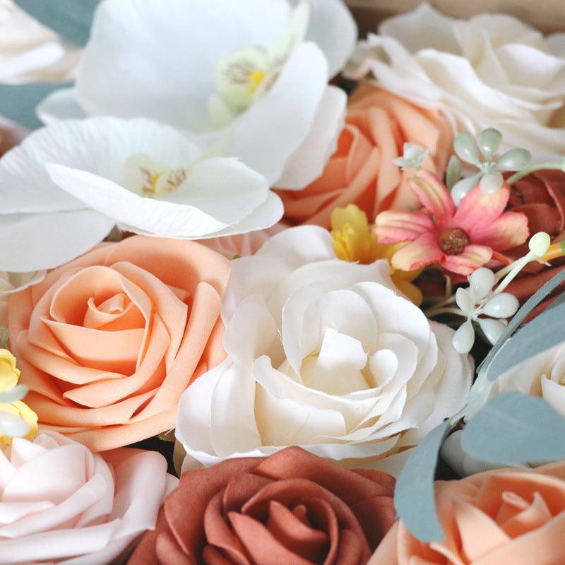 Simulation Flowers Boxed Flowers Wedding Birthday Party Gift Flower Box DIY Home Decoration Flowers - Uflower